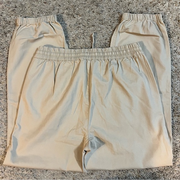 J. Crew Khaki Joggers Cotton and Tencel Size 2 NWT - Picture 3 of 10